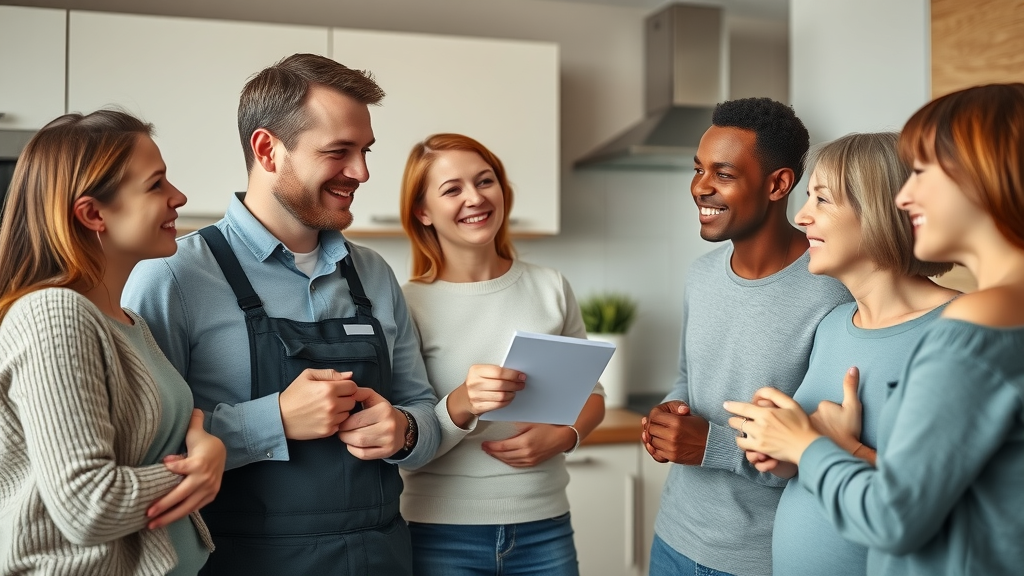 gas safe engineers chesterfield reassuring family kitchen professional gas engineer ID badge