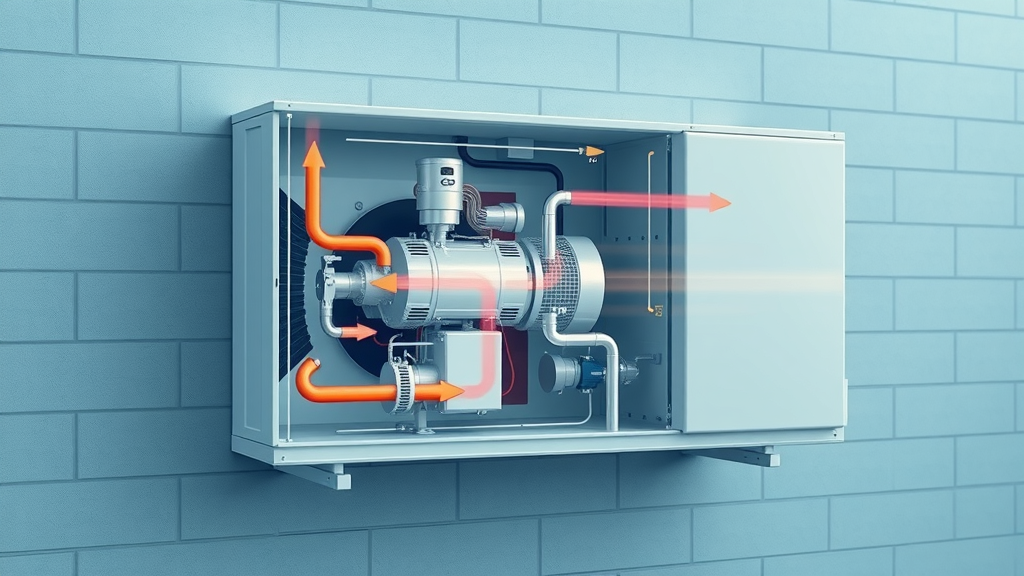 cutaway diagram of air source heat pump - how green heating systems work