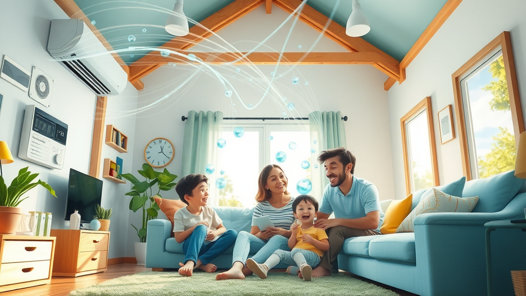 High tech air conditioning and air quality monitoring in Chesterfield home
