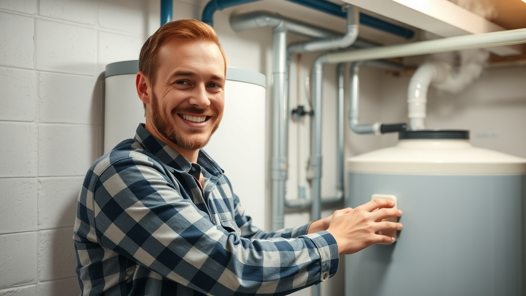 modern water heater installation by Chesterfield plumber