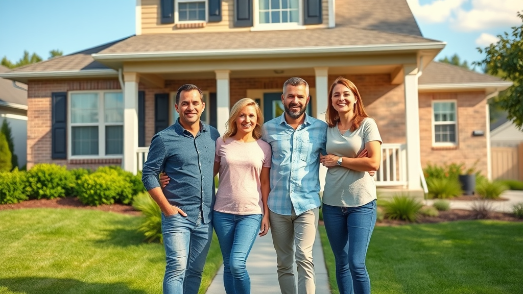 Chesterfield home exterior with family, showing peace of mind after expert plumbing installation
