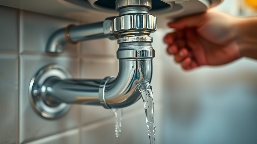 chesterfield burst pipe repair - close up of kitchen pipe water leak
