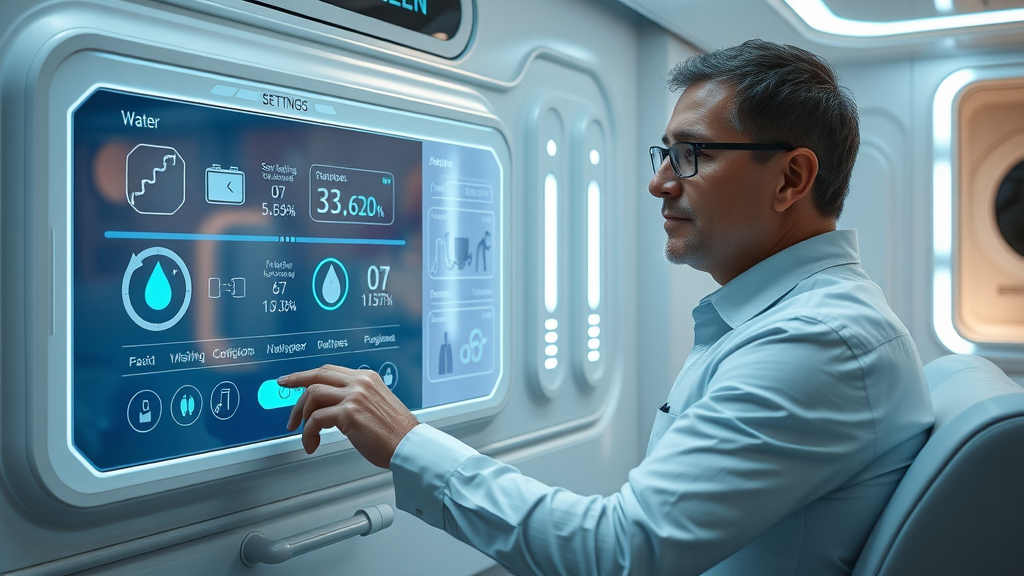 Smart home control panel for monitoring energy-efficient plumbing systems