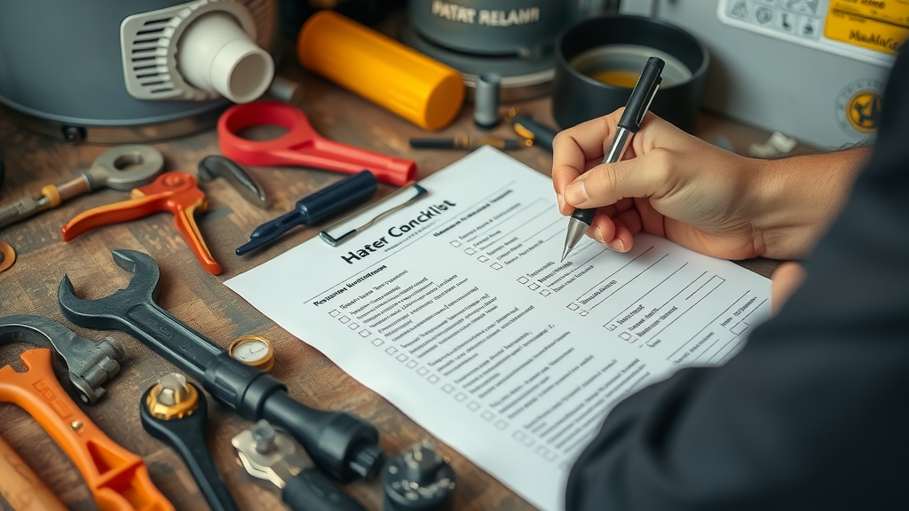 Checklist for commercial water heater repair Chesterfield business