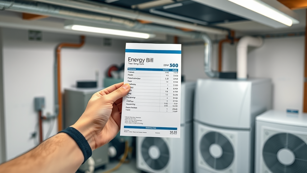 energy-efficient heating solutions reduce energy bill new HVAC satisfied homeowner basement