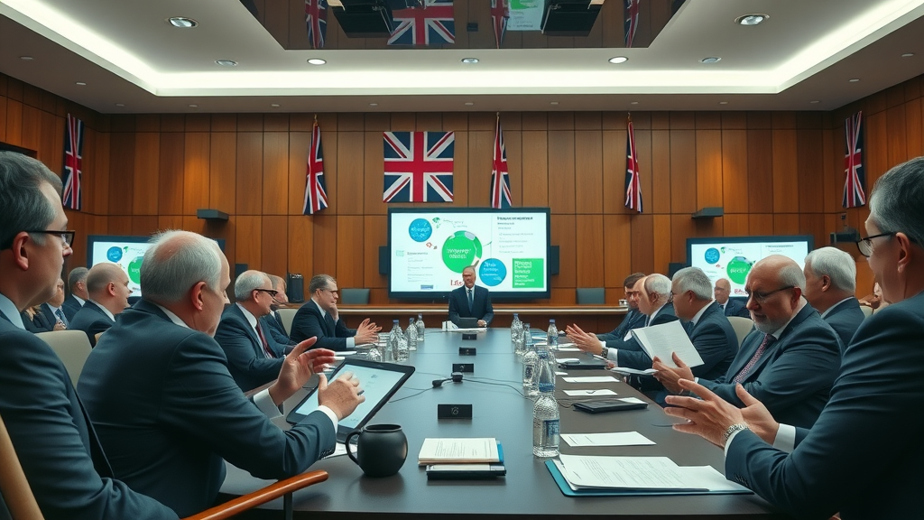 government committee discussing eco-friendly building and plumbing regulations in the UK