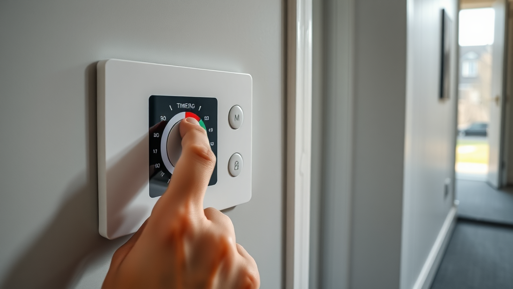 programming electric underfloor heating system Chesterfield control panel for energy-saving schedule