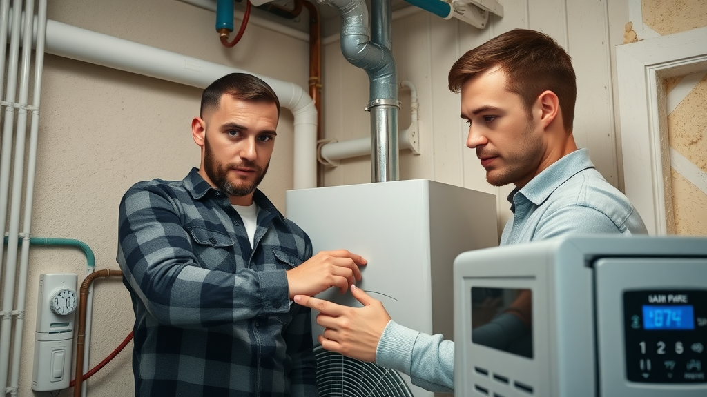 hybrid heating system installation HVAC technicians digital controls insulation efficient heating