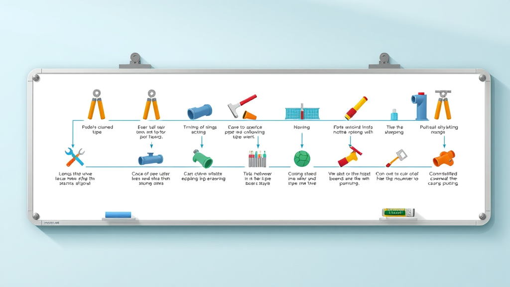 Step-by-step infographic of the commercial pipe repair process for Chesterfield businesses, showing camera inspection and pipe repair stages