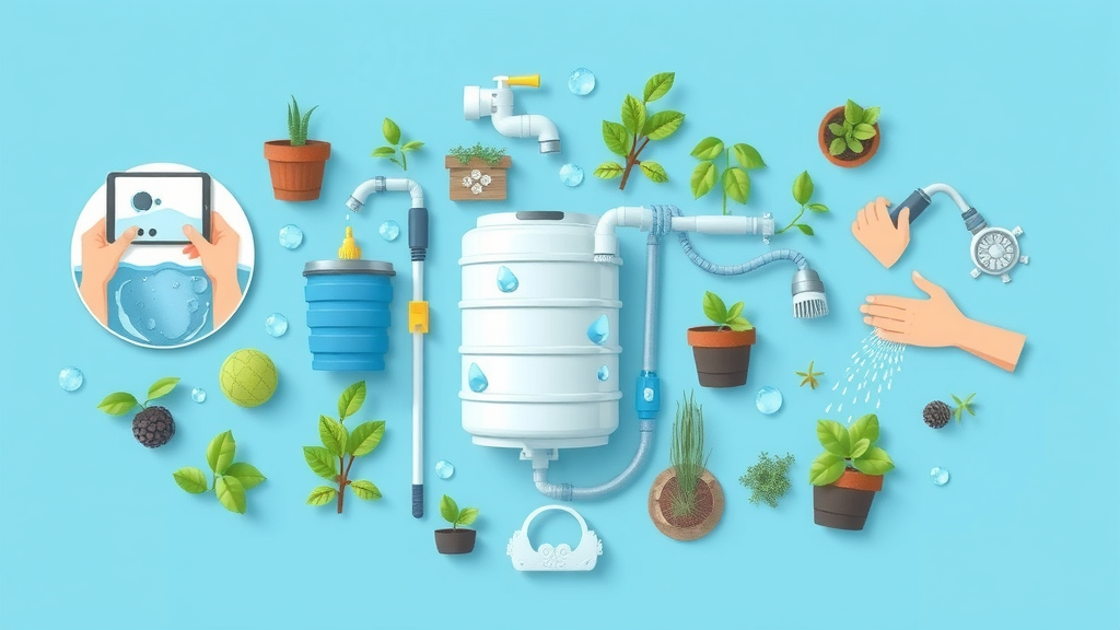 collage of top water conservation techniques - water conservation techniques