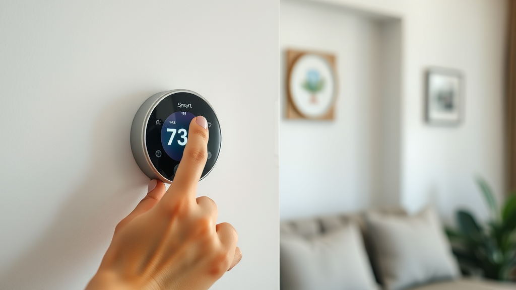 smart thermostat central heating energy efficiency heat pump system
