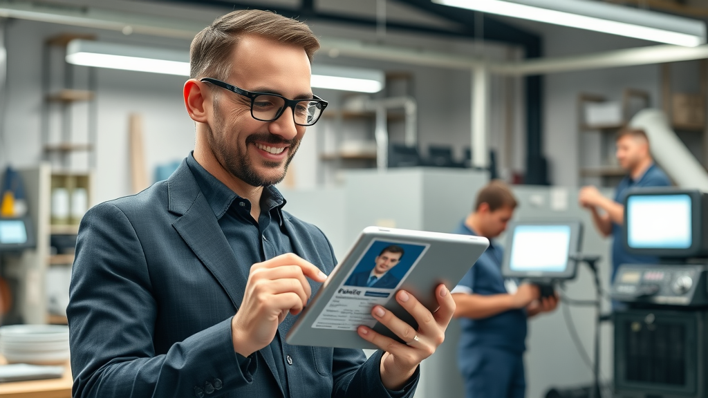 business manager verifies plumber credentials for commercial water heater repair chesterfield