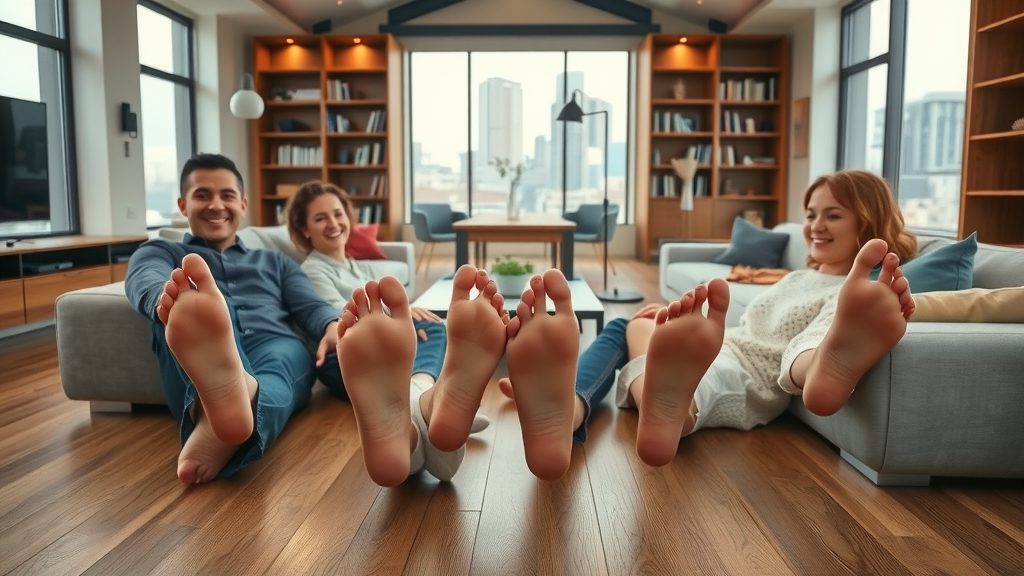 contemporary living room radiant floor heating benefits