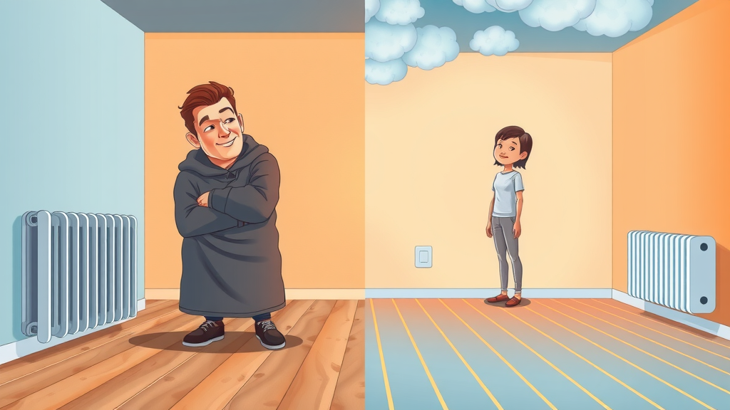 traditional vs radiant floor heating system comfort comparison