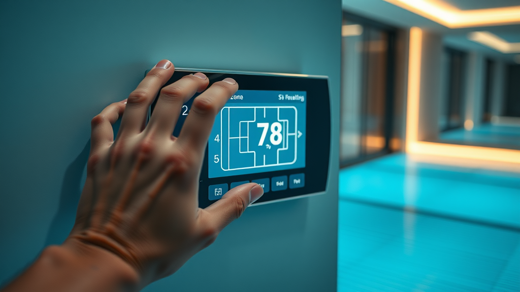smart home radiant floor heating thermostat control