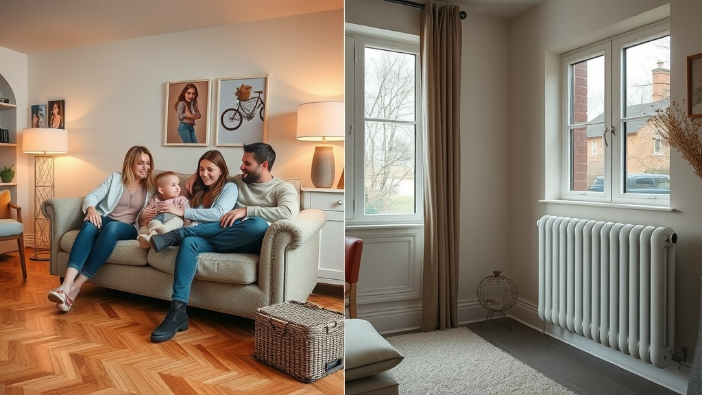 underfloor heating vs radiators comparison family comfort modern stylish room