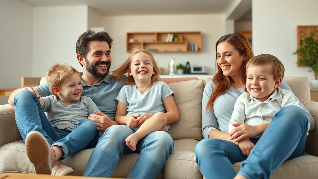 Chesterfield family enjoying clean indoor air with heating and cooling solutions