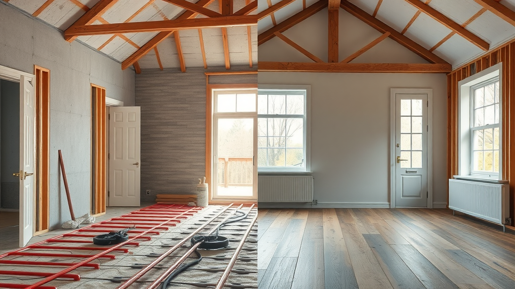 New build vs retrofit underfloor heating installation—cost / running cost comparison