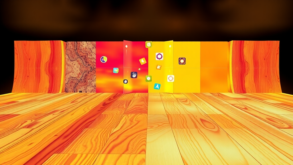 Scientific visualization of heat transfer and thermal conductivity through different flooring types for underfloor heating