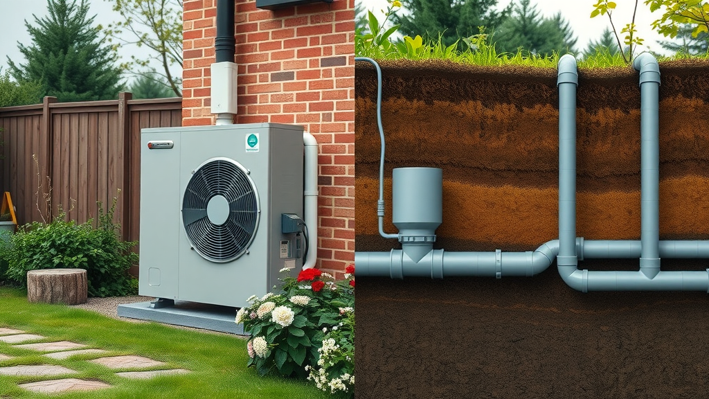 air source heat pump versus ground source heat pump comparison for underfloor heating