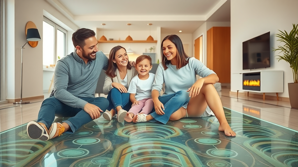 modern home interior with underfloor heating system – quote for underfloor heating
