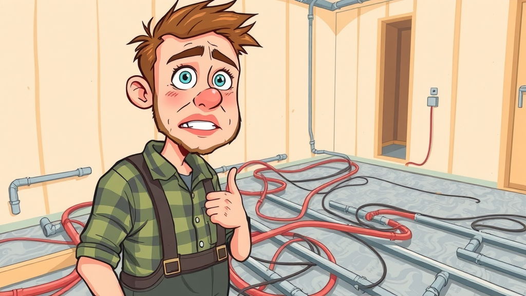 DIY underfloor heating installation mistakes and errors in pipe layout