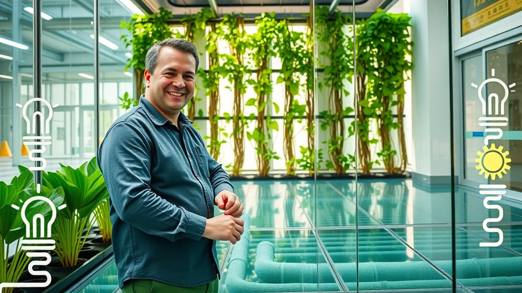 Eco-friendly installation with underfloor heating and energy efficient building features