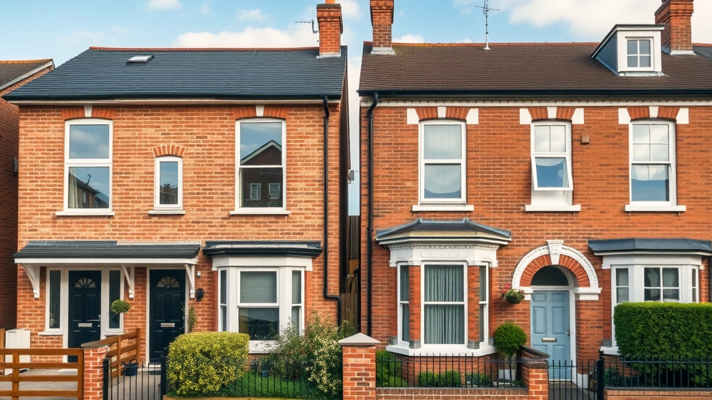Comparison of two homes: modern new build and retrofitted Victorian terrace with underfloor heating