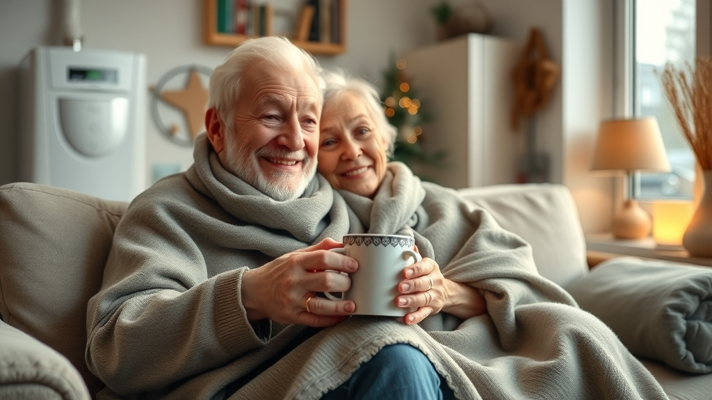 Elderly couple warm and content at home thanks to timely boiler repairs