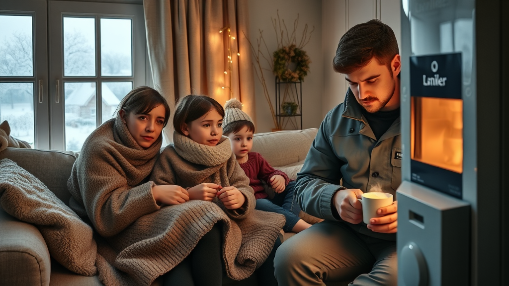 Emergency boiler repair expert helps worried family restore home heating