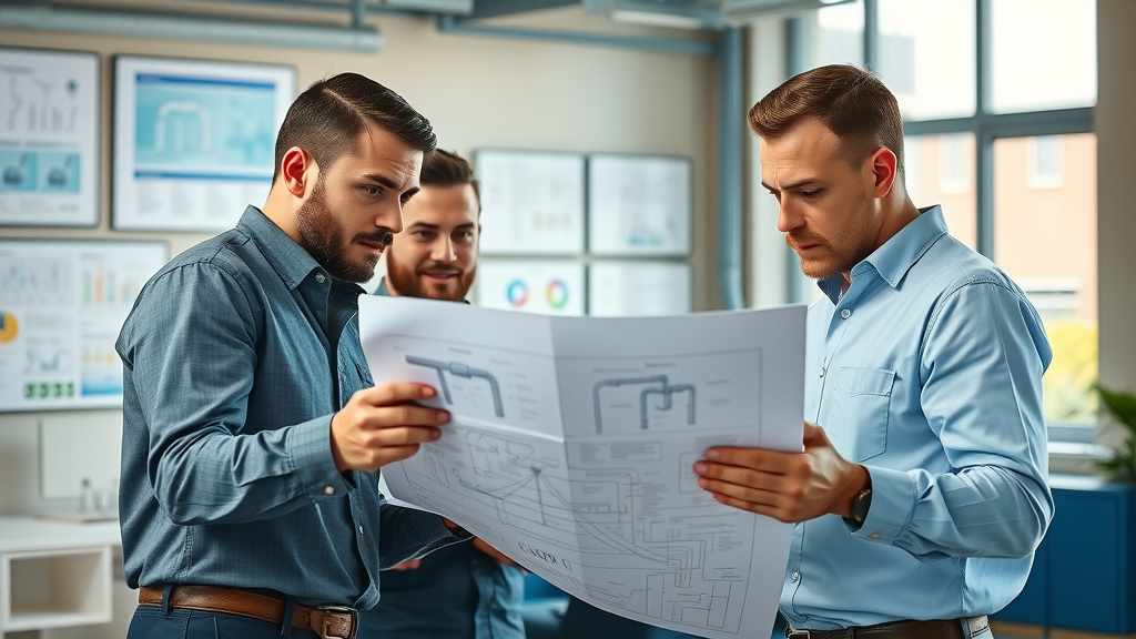 dynamic plumbing team strategy discussion highlighting plumbing brand identity