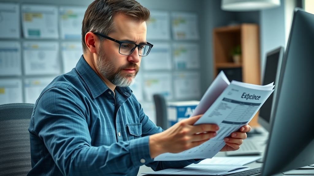 Manager analyzing plumbing service value through cost and profitability review